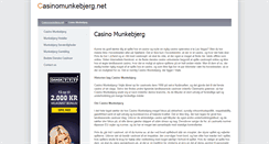 Desktop Screenshot of casinomunkebjerg.net