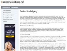 Tablet Screenshot of casinomunkebjerg.net